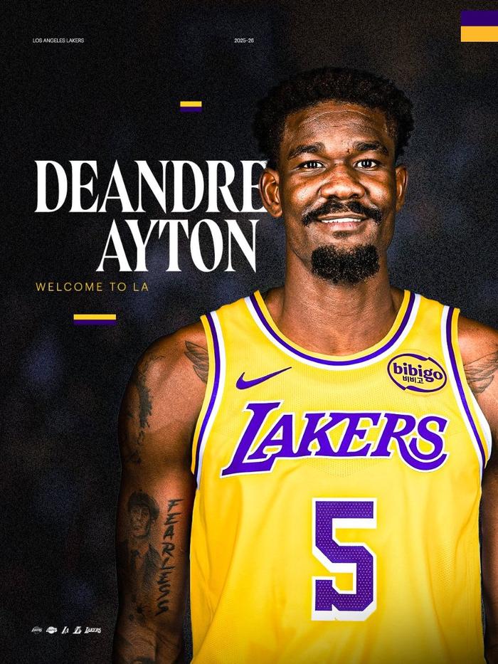 湖人3新援球衣号码确定!蒂耶罗签三年595万 名嘴曝艾顿缺乏努力态度