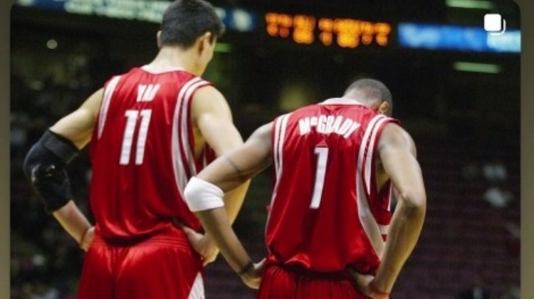 开云在线-开拓者亨德森社媒晒04年姚麦合照 他和杨瀚森已互关