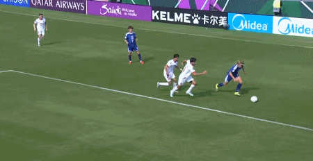 半场：日本U23 0-1约旦U23，阿赛扎破门